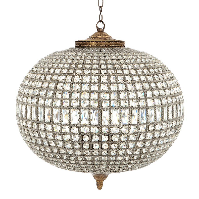 Люстра Chandelier Kasbah Oval L Brass Прозрачное Стекло Латунь Античная полированная Люстра Chandelier Kasbah Oval L Brass Прозрачное Стекло Латунь Античная полированная в Воронеже | Loft Concept