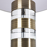 Настольная лампа с цилиндрическим основанием и белым абажуром Crystal Harmony  варинант исполнения - 2 | Loft Concept в Воронеже