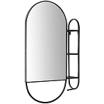 Овальное настенное зеркало с боковым креплением Cole Industrial Mood Mirror варинант исполнения - 1 | Loft Concept в Воронеже