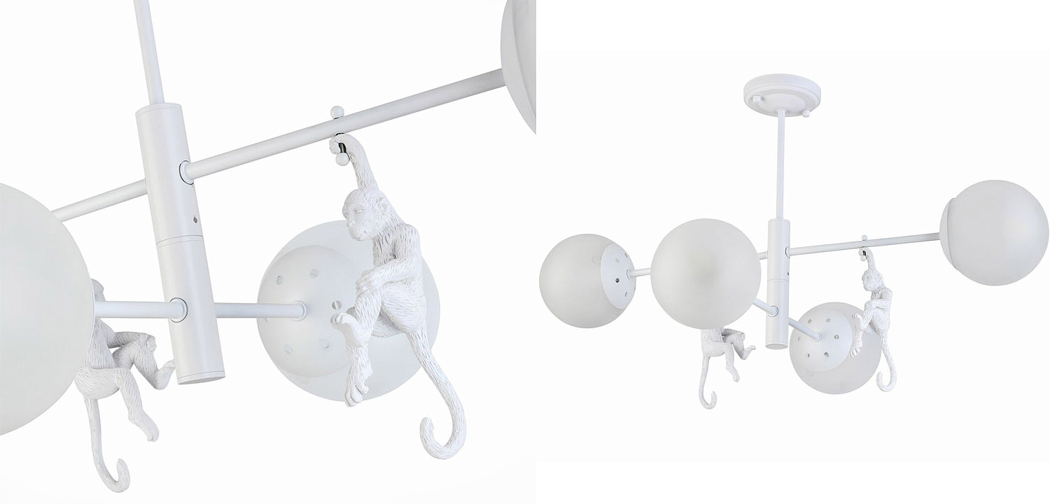 Потолочная люстра Hanging Monkey 4 lamp Потолочная люстра Hanging Monkey 4 lamp - Loft-Concept в Воронеже