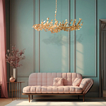 Люстра с абажуром оформленным в виде стаи бабочек Eternal Butterflies варинант исполнения - 4 | Loft Concept в Воронеже