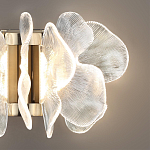 Бра с крупными прозрачными лепестками с рельефной поверхностью Ethereal Bloom варинант исполнения - 5 | Loft Concept в Воронеже