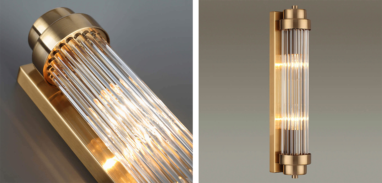 Бра Dirck Glass TUBE Sconce Bronze Бра Dirck Glass TUBE Sconce Bronze - Loft-Concept в Воронеже