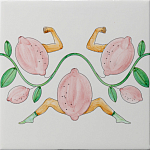 Плитка дизайнерская Сила в лимонах варинант исполнения - 2 | Loft Concept в Воронеже