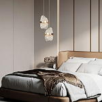 Подвесной светильник из хрусталя Fleuretta Crystal Gold Hanging Lamp варинант исполнения - 3 | Loft Concept в Воронеже