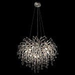 Люстра подвесная с прозрачными стеклянными подвесками в форме капель Диаметр 60 см Droplet Chandelier варинант исполнения - 13 | Loft Concept в Воронеже