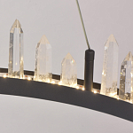 Люстра с двумя кольцами черного цвета с хрустальными элементами QUARTZ CRYSTAL варинант исполнения - 9 | Loft Concept в Воронеже