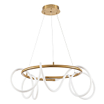 Люстра подвесная кольцевая и изогнутыми светодиодными трубками Luke Lampco Tracer Lamp варинант исполнения - 1 | Loft Concept в Воронеже