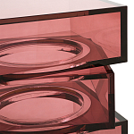 Стол журнальный в форме кубов Acrylic Furniture Lumina Crimson Clarity варинант исполнения - 3 | Loft Concept в Воронеже