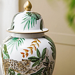 Ваза из фарфора с ручной росписью Leopard Collection  варинант исполнения - 5 | Loft Concept в Воронеже