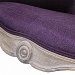 Кресло низкое в стиле прованс Louis French Armchair purple flax варинант исполнения - 4 | Loft Concept в Воронеже
