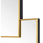 Золотое зеркальное панно из зеркальных квадратов Overlapping варинант исполнения - 1 | Loft Concept в Воронеже