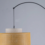 Торшер с декоративным поясом из плетеного бамбука Biuloggicu варинант исполнения - 7 | Loft Concept в Воронеже