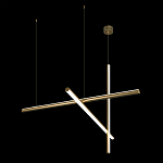 Люстра с 3-мя  пересекающимися цилиндрическими плафонами на тонких тросах Trumpet tube варинант исполнения - 5 | Loft Concept в Воронеже