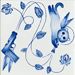 Плитка с узором Пистолеты варинант исполнения - 1 | Loft Concept в Воронеже