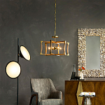 Подвесной светильник в форме фонаря коричневый Brown Eco Lantern варинант исполнения - 2 | Loft Concept в Воронеже