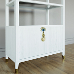 Стеллаж со стеклянными полками Elsa Dreams White варинант исполнения - 2 | Loft Concept в Воронеже