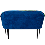 Диван двухместный из натурального бука синий с цветным принтом Impressionism in Art варинант исполнения - 2 | Loft Concept в Воронеже