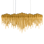 Люстра подвесная с металлическими дугами и длинными цепочками 115 см Atlantis Chain варинант исполнения - 8 | Loft Concept в Воронеже