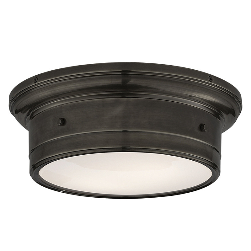 Потолочный светильник круглый черного цвета Modern Simple Ceiling Light Черный Белый Потолочный светильник круглый черного цвета Modern Simple Ceiling Light Черный Белый в Воронеже | Loft Concept