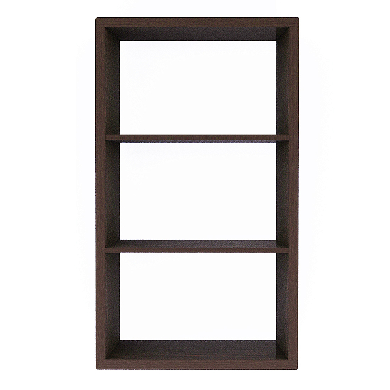 Полка-модуль для книг Primo длина 72 Темный дуб Древесина Черный в Воронеже | Loft Concept 