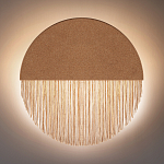 Бра круглое натуральная пробка с бахромой Natural Cork варинант исполнения - 4 | Loft Concept в Воронеже