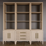 Модульный стеллаж Primo из трех составных элементов Светлый дуб варинант исполнения - 2 | Loft Concept в Воронеже