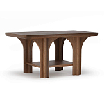 Стол кофейный деревянный с арочным основанием Arch Passage варинант исполнения - 1 | Loft Concept в Воронеже