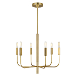 Люстра с 6-ю лампами на тонких изогнутых рожках в современном стиле Feiss варинант исполнения - 2 | Loft Concept в Воронеже