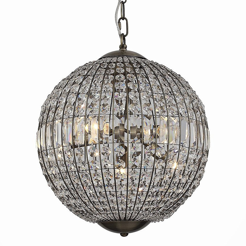 Люстра RH 19th c. Casbah Crystal Brass Латунь Прозрачное Стекло в Воронеже | Loft Concept 