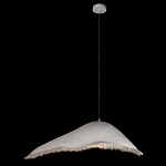 Подвесной светильник с асимметричным волнообразным абажуром и фактурной бахромой по краю Tactile Line варинант исполнения - 9 | Loft Concept в Воронеже