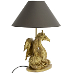 Настольная лампа с абажуром Дракон Golden Dragon Lamp Brown варинант исполнения - 2 | Loft Concept в Воронеже