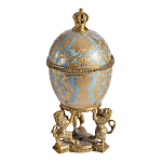 Шкатулка на величественных львах из фарфора с бронзовыми элементами Eden Garden варинант исполнения - 3 | Loft Concept в Воронеже