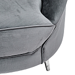 Диван с мягкой обивкой из ткани серый Ethan Sofa варинант исполнения - 3 | Loft Concept в Воронеже