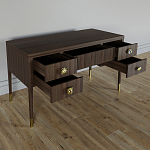 Письменный стол с 4-мя ящиками Elsa Dreams Walnut варинант исполнения - 2 | Loft Concept в Воронеже