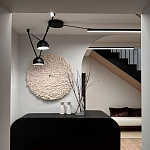 Панно на стену из шерсти мериноса Белый Круг  варинант исполнения - 2 | Loft Concept в Воронеже