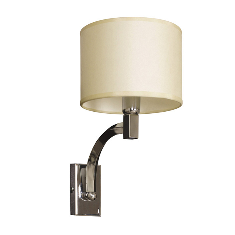 Бра с бежевым цилиндрическим абажуром Natural Concepts Хром Бежевый в Воронеже | Loft Concept 