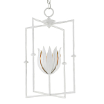 Подвесной светильник белый c абажуром в виде цветка тюльпана White Tulips варинант исполнения - 2 | Loft Concept в Воронеже