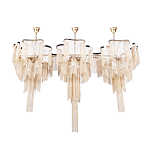 Люстра большая из золотистых металлических цепочек Atlantis Chain варинант исполнения - 2 | Loft Concept в Воронеже