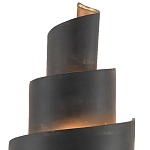 Бра в форме спирали черное с золотой внутренней отделкой Warm Glow варинант исполнения - 1 | Loft Concept в Воронеже