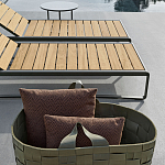 Шезлонг на металлическом каркасе с регулируемой спинкой GUELL Sunbed варинант исполнения - 4 | Loft Concept в Воронеже