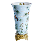 Ваза из фарфора с бронзовыми элементами Tropical Garden варинант исполнения - 2 | Loft Concept в Воронеже