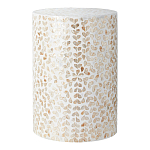 Столик с инкрустацией с перламутровым узором Jean Cream варинант исполнения - 1 | Loft Concept в Воронеже