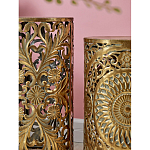 Столик приставной с цветочной резной фактурой Madagascar варинант исполнения - 4 | Loft Concept в Воронеже