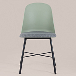 Стул из прочного пластика на металлическом основании Anora Green  варинант исполнения - 2 | Loft Concept в Воронеже