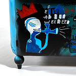 Кресло "Баския и Уорхол" Basquiat Warhol graffiti chair натуральная кожа варинант исполнения - 9 | Loft Concept в Воронеже