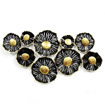 Панно настенное Blank Sheet  Black flower варинант исполнения - 1 | Loft Concept в Воронеже