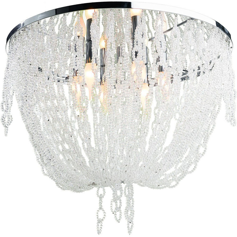 Потолочный светильник RH 1930S FRENCH CRYSTAL BEADED Seling Light Хром Потолочный светильник RH 1930S FRENCH CRYSTAL BEADED Seling Light Хром в Воронеже | Loft Concept