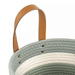 Корзина для хранения с ручками Interlacement Green варинант исполнения - 2 | Loft Concept в Воронеже