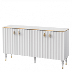 Консоль четырёхдверная с белым рельефным фасадом Expanses of Beauty варинант исполнения - 1 | Loft Concept в Воронеже